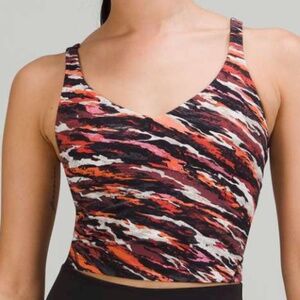 Lululemon Align Tank Top Sz 8 in Tiger Tide Smoky Red Multi